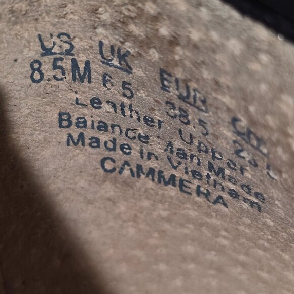 FRANCO SARTO BLACK PUMP WITH WEDGED TORTOISE HEEL LEATHER UPPER WOMENS SIZE 8.5 - Picture 2 of 10